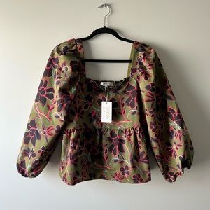 Crosby by Mollie Burch green Fancy Folk Jamey top